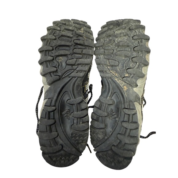 Adidas Men's Trail Running Shoes Gray Yellow Athletic Sneakers Size 5.5 US - BP - Picture 3 of 5